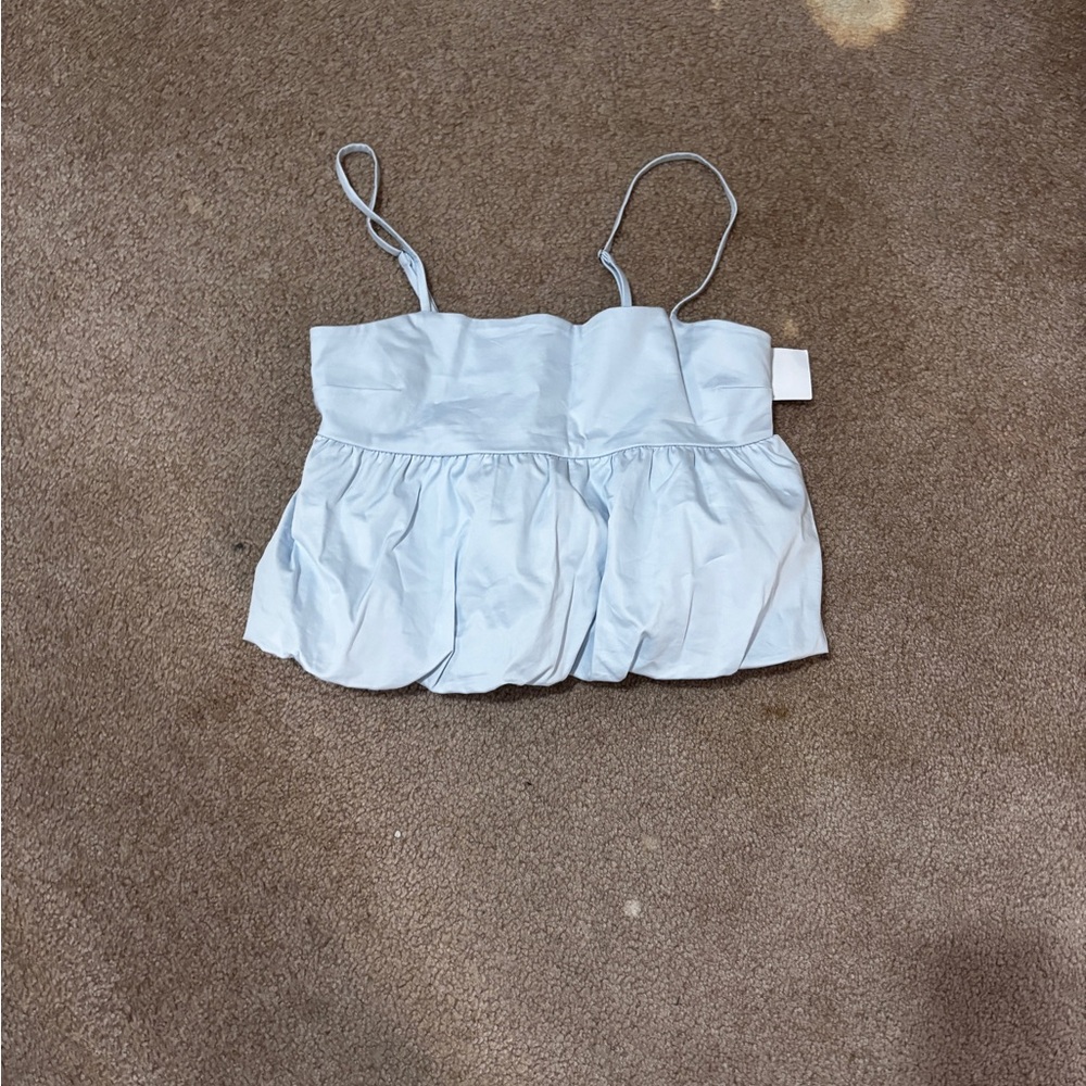 Light Blue Spaghetti Strap Top